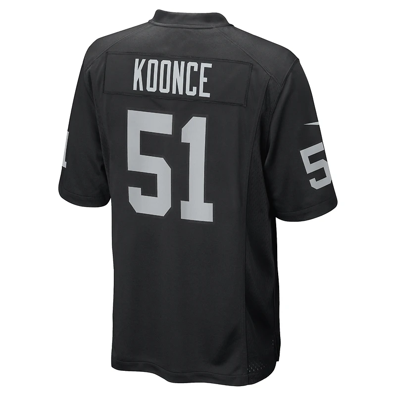 Men's Nike Malcolm Koonce Black Las Vegas Raiders Game Jersey
