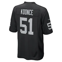 Men's Nike Malcolm Koonce Black Las Vegas Raiders Game Jersey