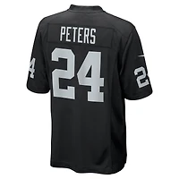 Men's Nike Marcus Peters  Black Las Vegas Raiders Team Game Jersey