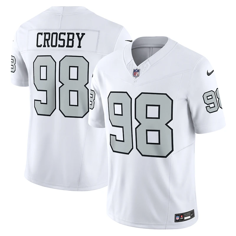 Nike Maxx Crosby Blanc Las Vegas Raiders Vapor F.U.S.E. Maillot limité