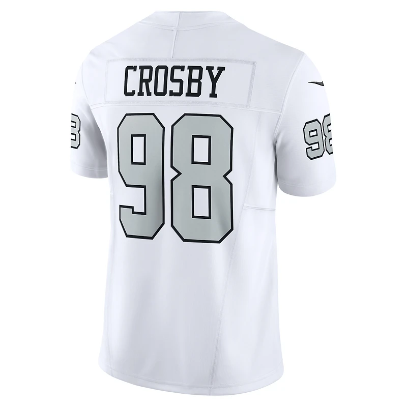Nike Maxx Crosby Blanc Las Vegas Raiders Vapor F.U.S.E. Maillot limité