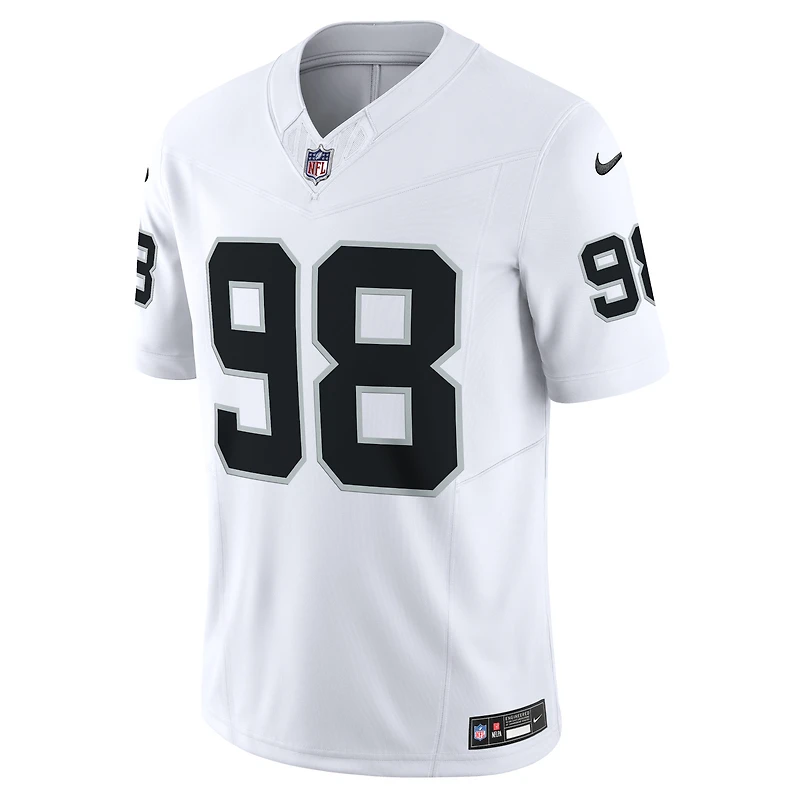 Men's Nike Maxx Crosby White Las Vegas Raiders Vapor F.U.S.E. Limited Jersey