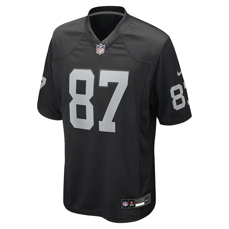 Maillot de match Nike Michael Mayer noir pour homme des Las Vegas Raiders