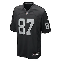 Maillot de match Nike Michael Mayer noir pour homme des Las Vegas Raiders