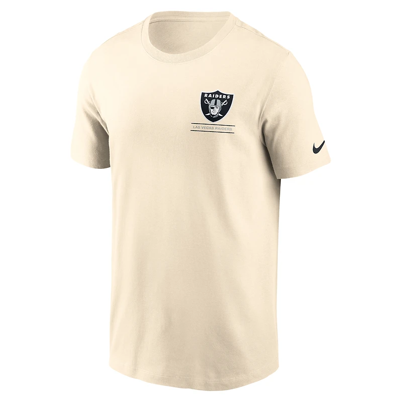 Men's Nike Natural Las Vegas Raiders Freestyle Essential T-Shirt