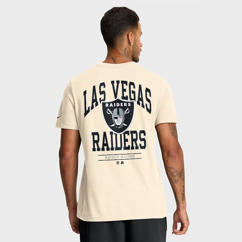 Men's Nike Natural Las Vegas Raiders Freestyle Essential T-Shirt