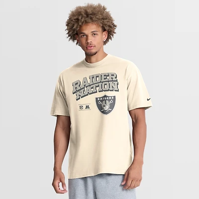 Men's Nike Natural Las Vegas Raiders Vintage Mod Blown Away Max90 T-Shirt
