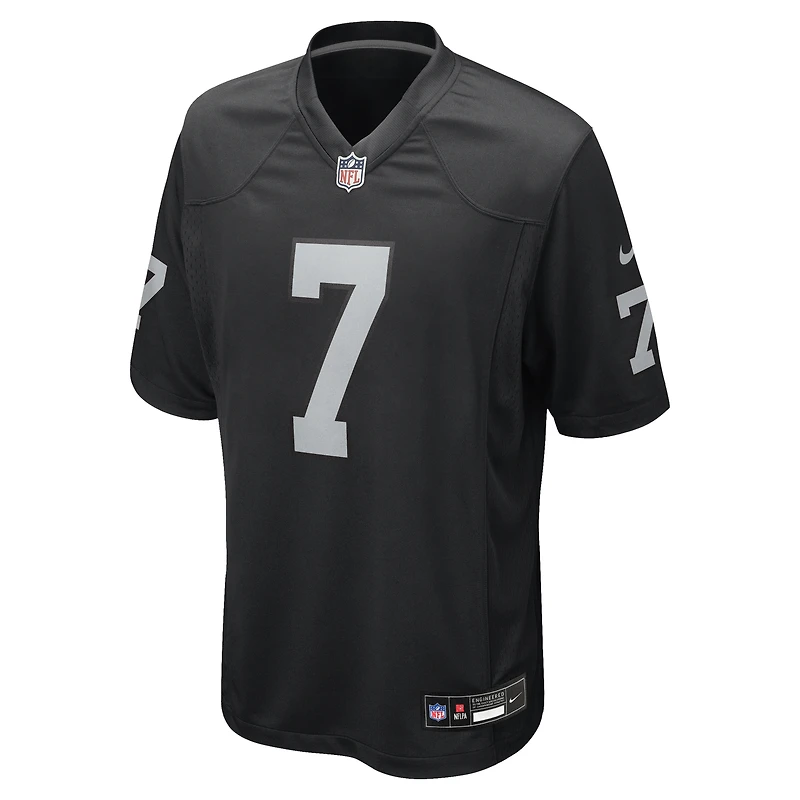 Men's Nike Quay Walker Black Las Vegas Raiders Team Game Jersey