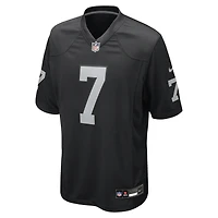 Men's Nike Quay Walker  Black Las Vegas Raiders Team Game Jersey