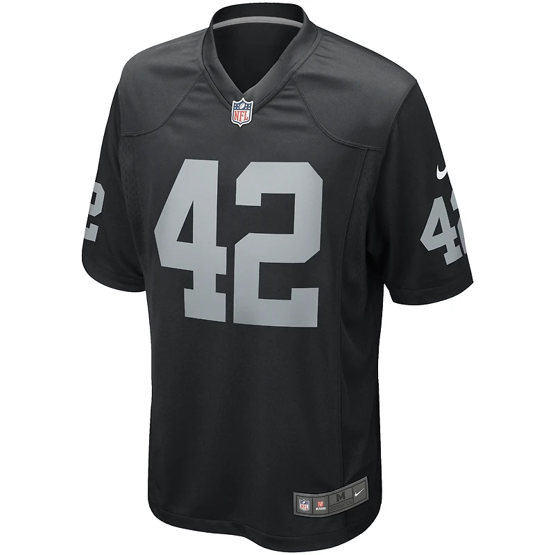Maillot de joueur retraité Nike Ronnie Lott pour homme, noir, Las Vegas Raiders Game