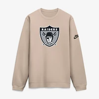 Sweat-shirt à enfiler Nike Sand Las Vegas Raiders Formation Rewind Club pour homme