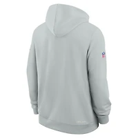Men's Nike Silver Las Vegas Raiders Sideline Standard Issue Dri-FIT Hoodie