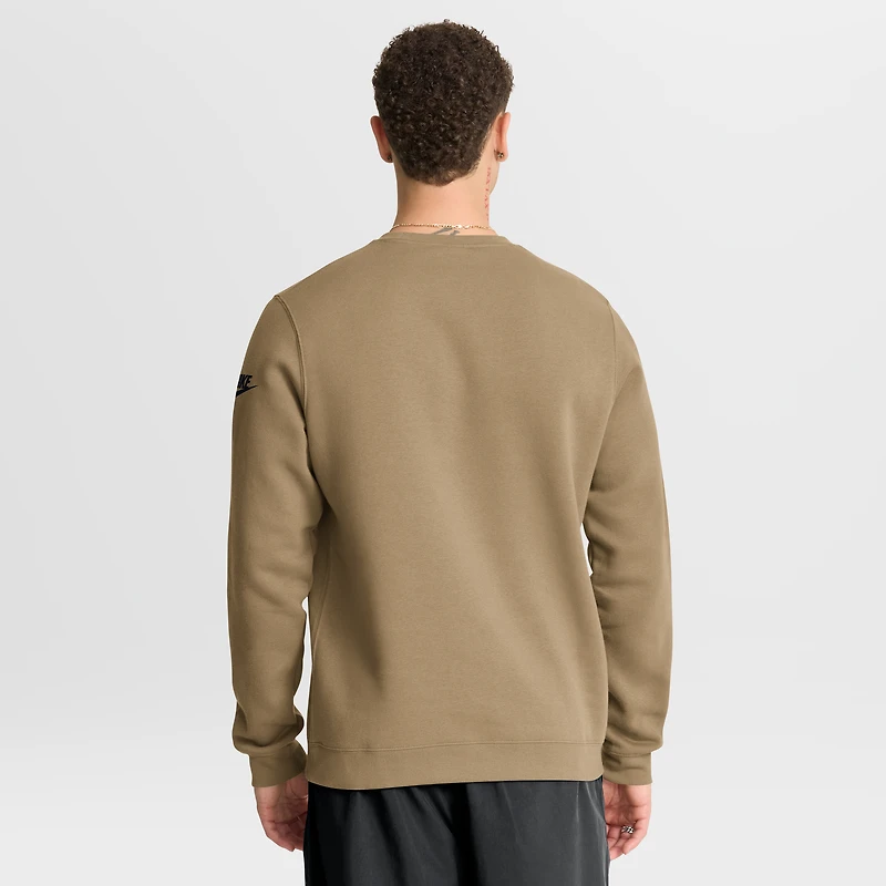 Men's Nike Tan Las Vegas Raiders Swing Pass Rewind Club Pullover Sweatshirt