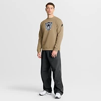 Men's Nike Tan Las Vegas Raiders Swing Pass Rewind Club Pullover Sweatshirt