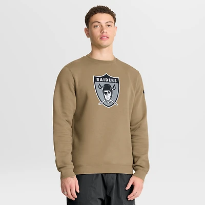 Sweat-shirt Nike Tan Swing Pass Rewind Club pour homme des Las Vegas Raiders