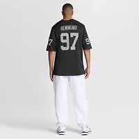 Men's Nike Tonka Hemingway  Black Las Vegas Raiders Team Game Jersey