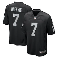Maillot de match Nike Tre'von Moehrig pour homme, noir, des Las Vegas Raiders