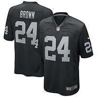 Maillot de joueur retraité Nike Willie Brown pour homme, noir, Las Vegas Raiders Game
