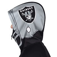 Veste de survêtement à capuche zippée Pro Player noire/argentée pour homme, motif casque des Las Vegas Raiders