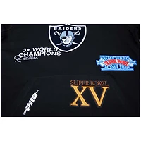 Men's Pro Standard Black Las Vegas Raiders 3x Super Bowl Champions Pullover Hoodie