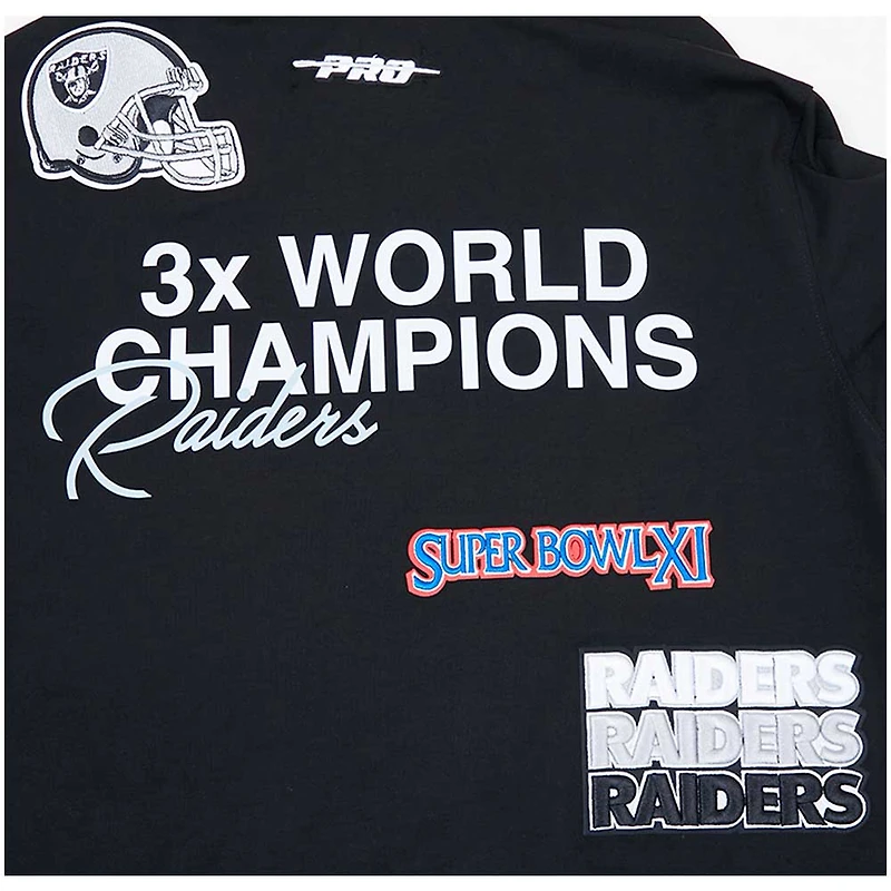 T-shirt Pro Standard Las Vegas Raiders Championship noir pour homme