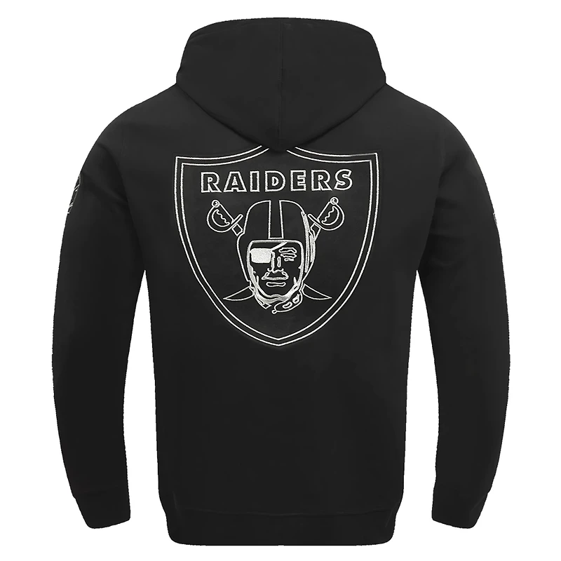 Sweat à capuche classique en chenille Pro Standard pour homme, noir, Las Vegas Raiders