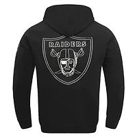Sweat à capuche classique en chenille Pro Standard pour homme, noir, Las Vegas Raiders