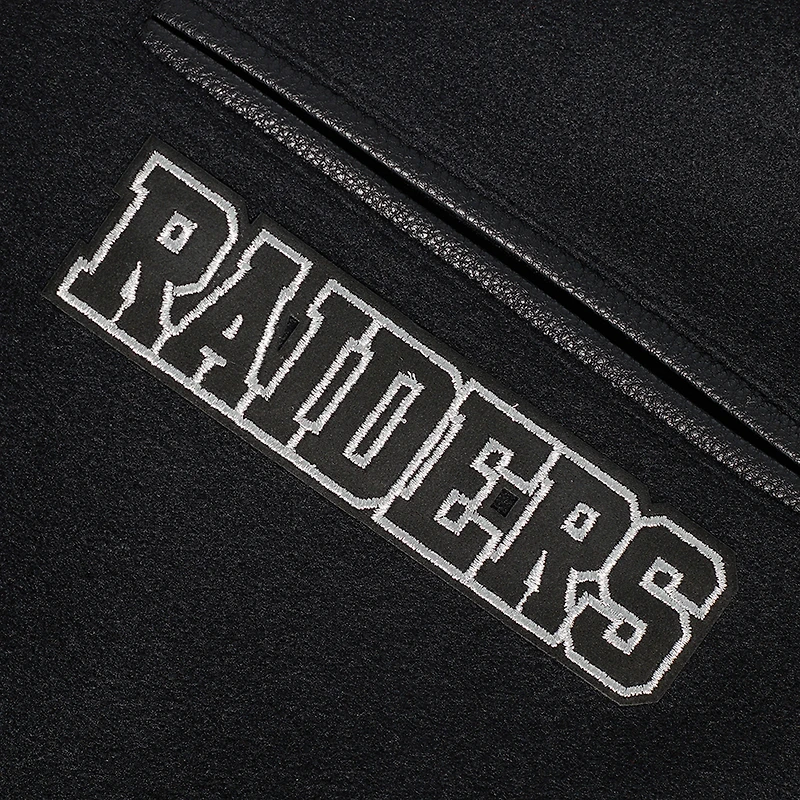 Men's Pro Standard Black Las Vegas Raiders Full-Zip Varsity Jacket