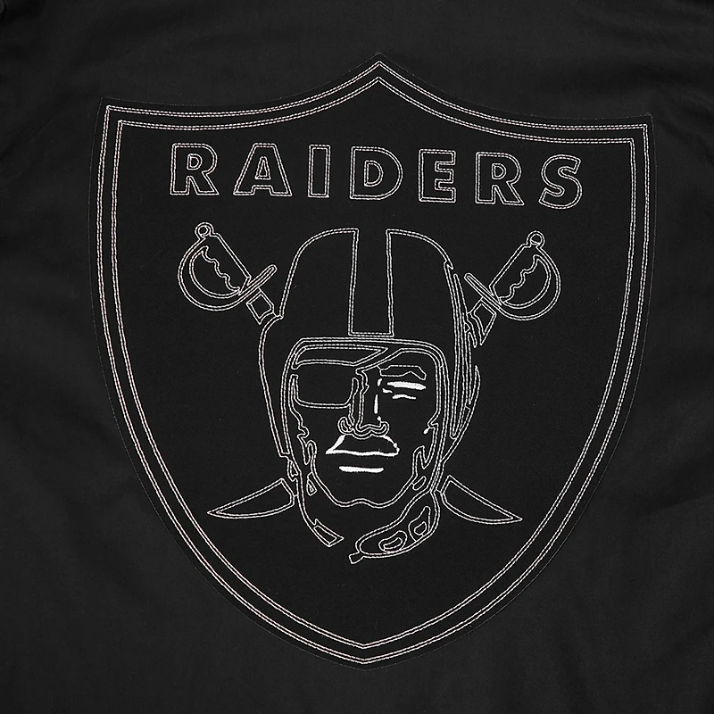 Men's Pro Standard Black Las Vegas Raiders Paint The City Twill Full-Zip Jacket