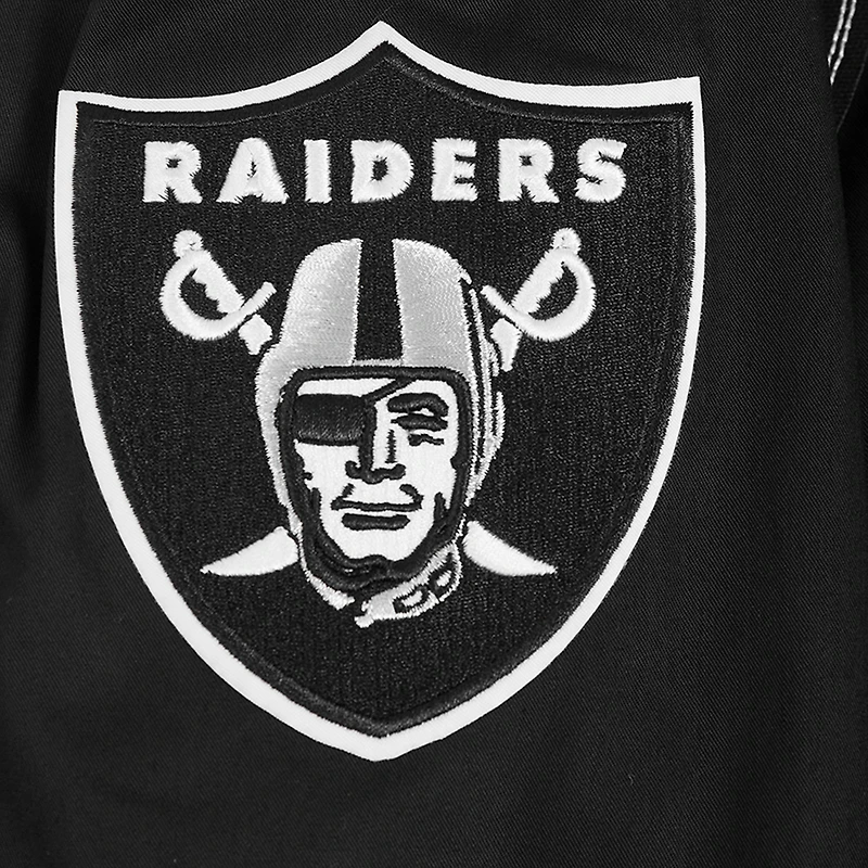 Men's Pro Standard Black Las Vegas Raiders Paint The City Twill Full-Zip Jacket