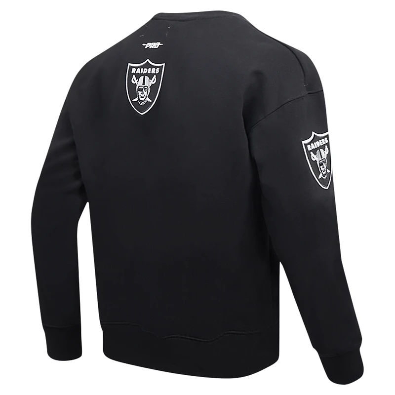 Sweat-shirt à enfiler épaules tombantes Turn It Up Pro Standard pour homme, noir, Las Vegas Raiders