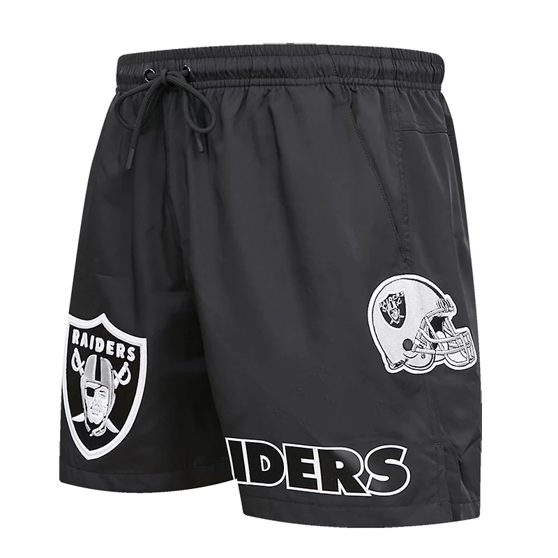 Short tissé Pro Standard noir Las Vegas Raiders pour hommes