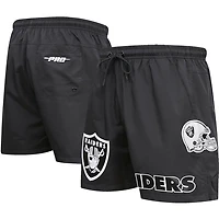 Short tissé Pro Standard noir Las Vegas Raiders pour hommes