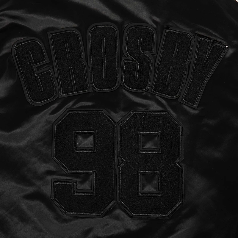 Men's Pro Standard Maxx Crosby Black Las Vegas Raiders Player Full-Snap Jacket