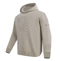 Sweat à capuche Pro Standard Maxx Crosby Tan pour homme avec nom et numéro de joueur des Las Vegas Raiders