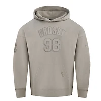 Sweat à capuche Pro Standard Maxx Crosby Tan pour homme avec nom et numéro de joueur des Las Vegas Raiders