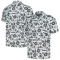 Men's Reyn Spooner Silver Las Vegas Raiders Pua Performance Polo
