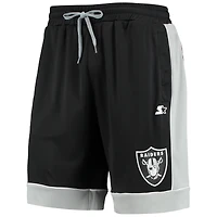 Men's Starter Black/Silver Las Vegas Raiders Fan Favorite Fashion Shorts