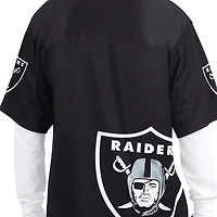 Men's Starter  Black/White Las Vegas Raiders Short Sleeve & Long T-Shirt Combo Pack