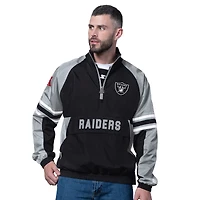 Pull demi-zippé noir pour homme des Las Vegas Raiders Prospect