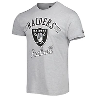 Men's Starter Heathered Gray Las Vegas Raiders Prime Time T-Shirt