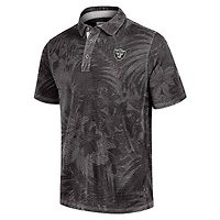 Polo Tommy Bahama noir Las Vegas Raiders Big & Tall Santiago Paradise pour hommes