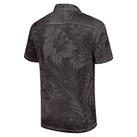 Polo Tommy Bahama noir Las Vegas Raiders Big & Tall Santiago Paradise pour hommes