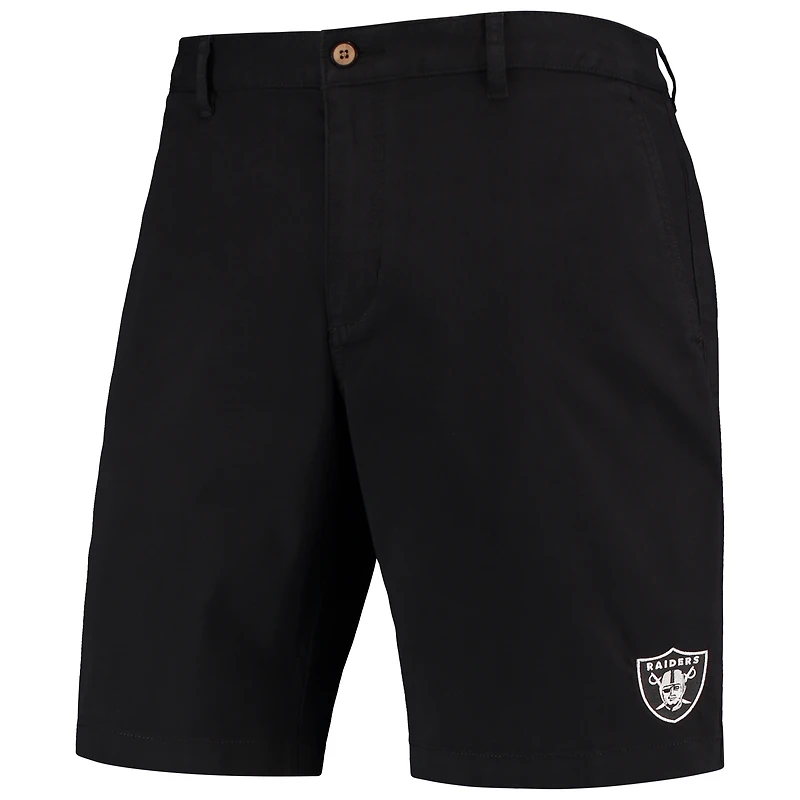 Short Tommy Bahama noir Las Vegas Raiders Boracay en trois mélanges pour homme