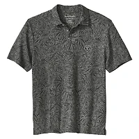 Polo Tommy Bahama noir pour homme, Las Vegas Raiders, IslandZone Wild Hibiscus Tri-Blend