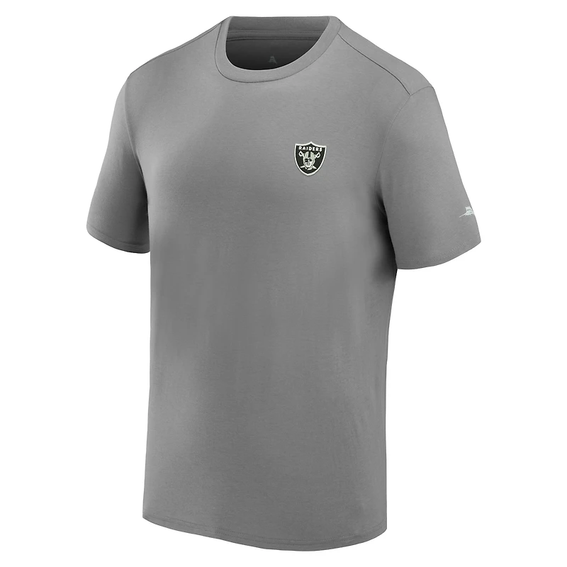 Men's Tommy Bahama Gray Las Vegas Raiders Thirst & Gull T-Shirt