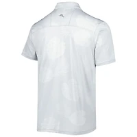 Polo Homme Tommy Bahama Grey Las Vegas Raiders Throwback Delray Frond IslandZone