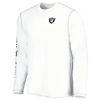 Men's Tommy Bahama White Las Vegas Raiders Laces Out Billboard Long Sleeve T-Shirt