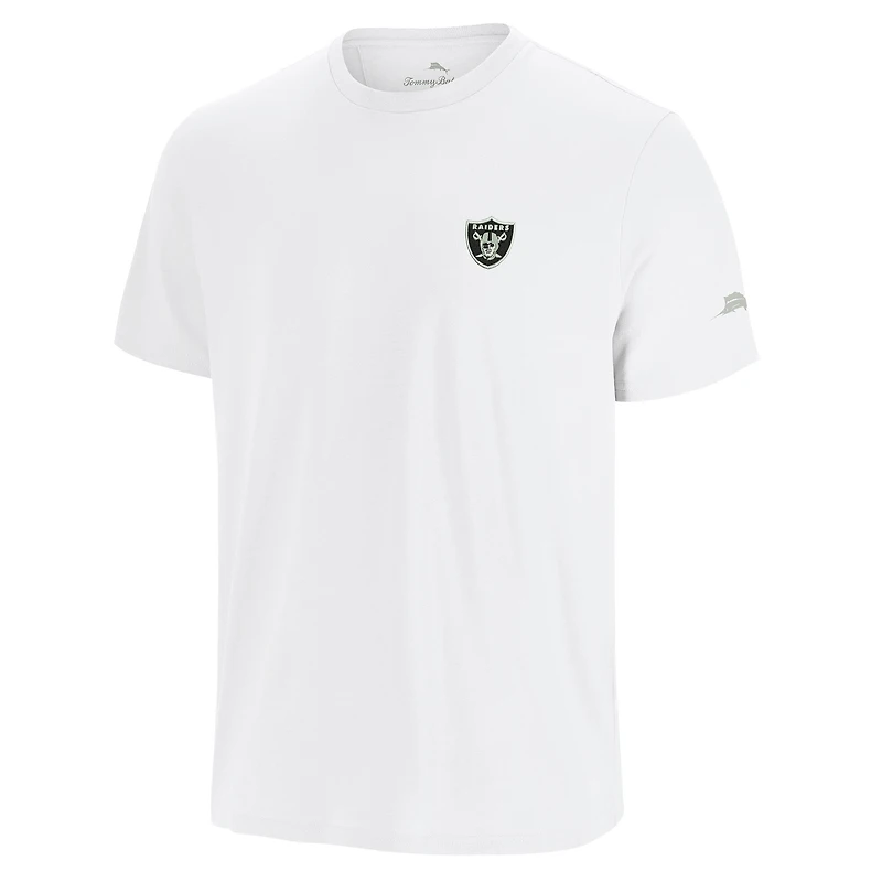T-shirt à imprimé Torchdown pour homme Tommy Bahama Las Vegas Raiders blanc