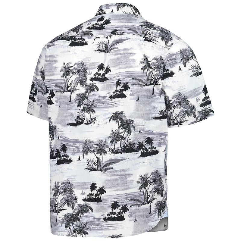 Chemise boutonnée Tommy Bahama Las Vegas Raiders Sport Tropical Horizons pour homme, blanc